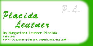 placida leutner business card